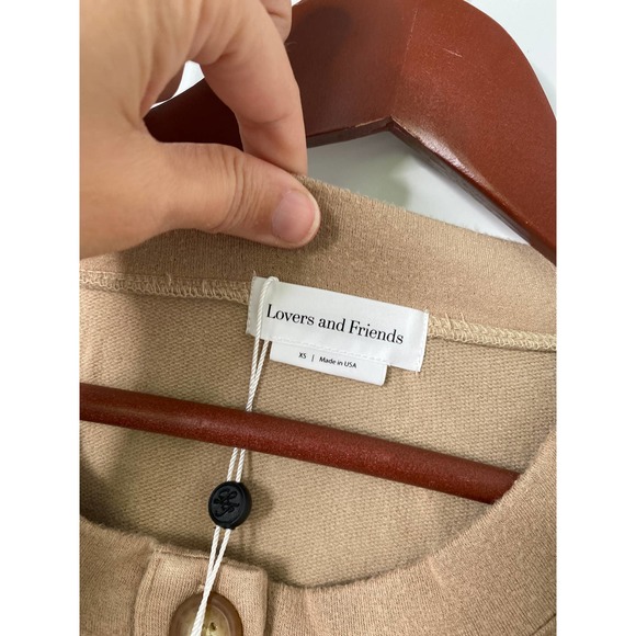 Lovers and Friends Hailey Henley Sweatshirt Brown - Picture 5 of 7